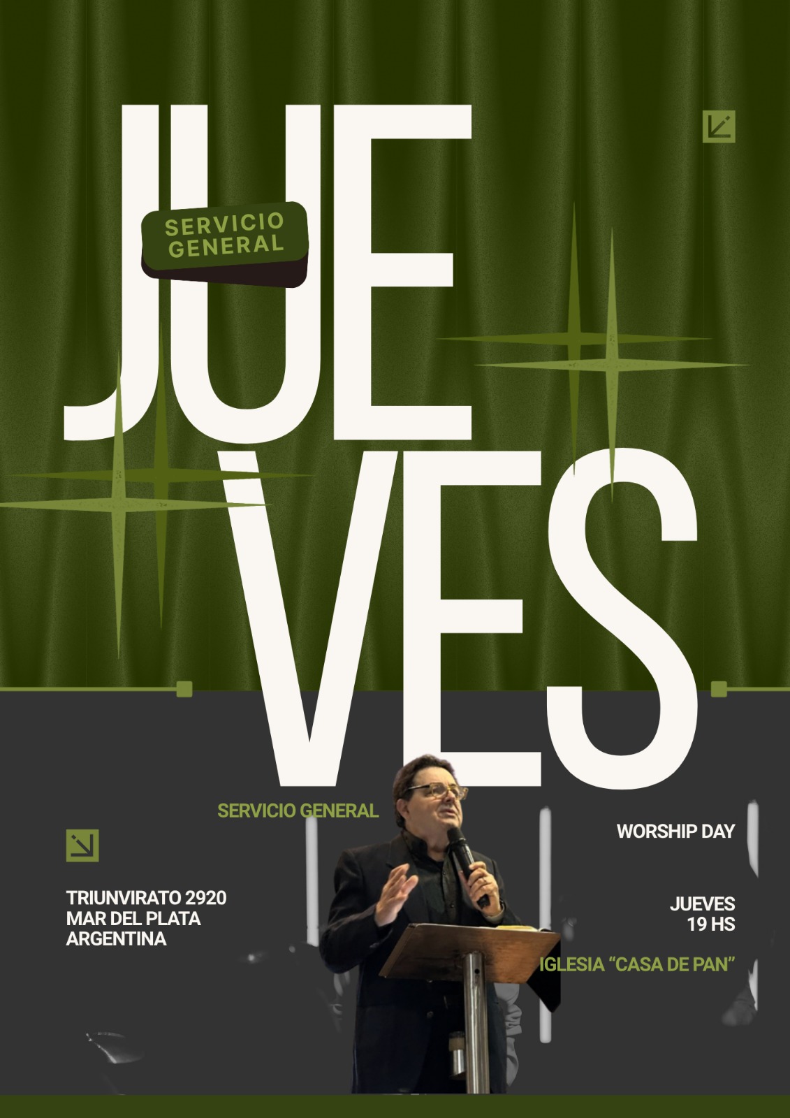 este jueves hay una gran reunión de fe en Casa de Pan